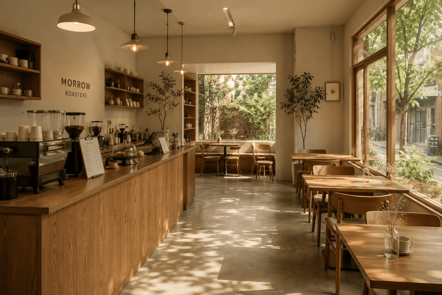 MORROW ROASTERS 매장 내부 전경